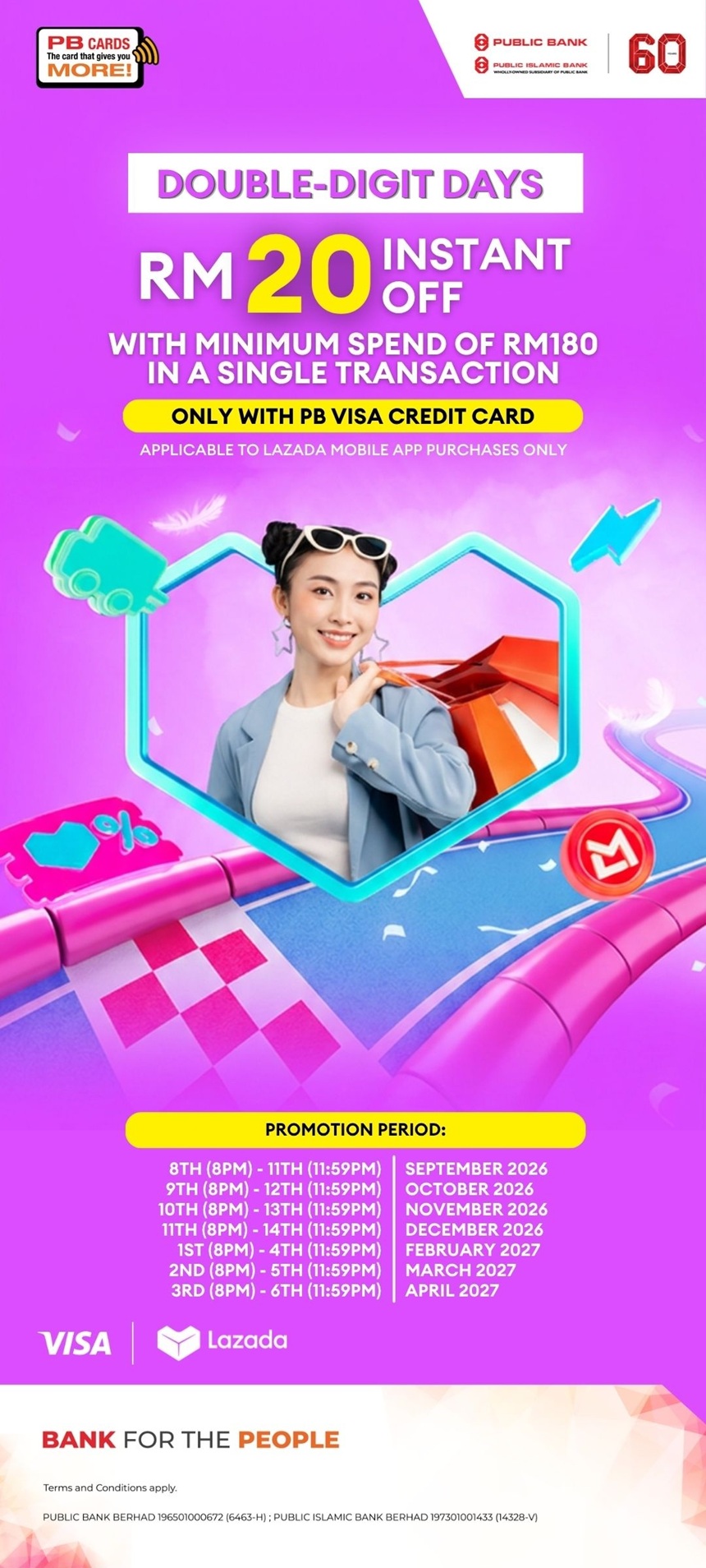 Lazada Double-Digit Days with PB Visa Credit Card